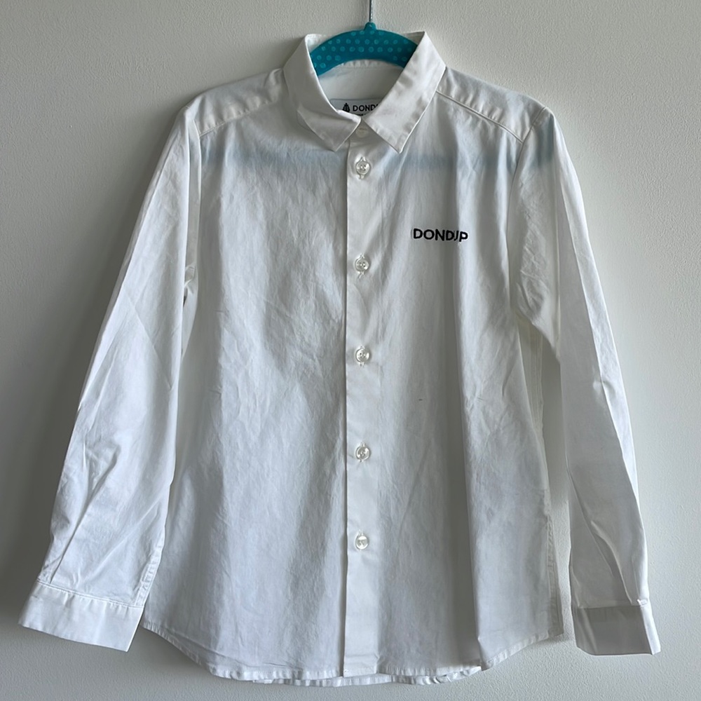 NWOT Dondup Boys White Buttondown Size XS
